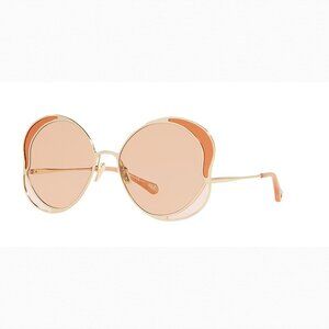 A0019Z Chloé CH0024S XL (60 - 18) with Pink lenses and Tortoise frame